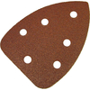 Faithfull Ryobi Corner Sander Compatible Sanding Sheets Hook & Loop Red Assorted Grit Pack of 5