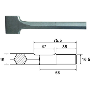 Faithfull Scaling Chisel 300X75mm Ryobi / Bosch