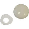 Faithfull Screw Cover Domed Caps White Pack of 25