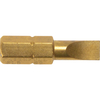 Faithfull Titanium Screwdriver Bits Slotted 5mm x 25mm Pack of 3