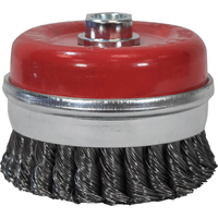 Faithfull Twisted Knot Wire Cup Brush 65mm M10 x 1.25 Thread