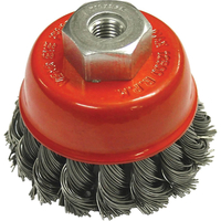 Faithfull Twisted Knot Wire Cup Brush 65mm M10 x 1.5 Thread