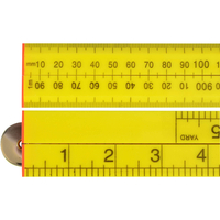 Faithfull Yellow ABS Plastic Folding Rule 39" / 1m