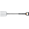 Fiskars Telescopic Garden Digging Fork 1.05 - 1.25m Long