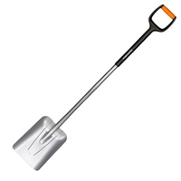 Fiskars Xact Large Square Shovel for Sand,  Soil & Snow 1300mm Long