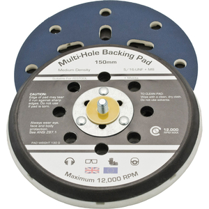 Flexipads Sander Backing Pad 150mm 5/16 UNF + M8 Thread