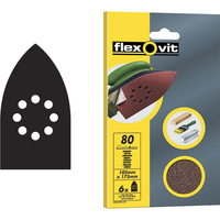 Flexovit Detail Sanding Sheets Pack of 6 Fine 63642526405