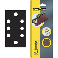 Flexovit Qr Orbital Sheets Pack of 6 93X185 Coarse 63642526342