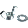 Forgefix Zinc Plated Wing Nuts and Washers M10 Pack of 6