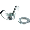Forgefix Zinc Plated Wing Nuts and Washers M12 Pack of 4