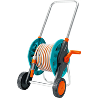 Gardena 30m Folding Compact Hose Cart with 30m Classic Hose Pipe & Connectors 12.5mm (1/2")