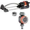 Gardena Aqua S Oscillating Garden Sprinkler and Water Timer Set