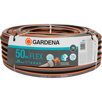 Gardena Comfort FLEX Hose Pipe 3/4" / 19mm 50m Grey & Orange