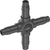 Gardena MICRO DRIP 4 Way Pipe Coupling (New) 3/16" / 4.6mm Pack of 10
