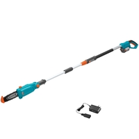 Gardena TCS LI-18/20 18v Cordless Telescopic Tree Pruner 200mm 1 x 2.6ah Li-ion Charger