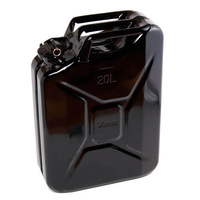 High Quality Metal Jerry Can for Petrol or Diesel Fuel Black 20L