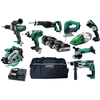Hitachi KTL918S 18v Cordless 9 Piece Power Tool Kit with 3 Li-ion Batteries 5ah