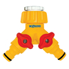 Hozelock Plastic Dual Threaded Tap Hose Pipe Connector 21 & 26.5mm