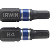 Irwin H4 x 25mm Hexagon Impact Screwdriver Bit 25mm Pack of 2