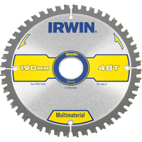 Irwin Multi Material Circular Saw Blade 190mm 48T 30mm
