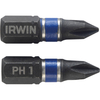 Irwin PH1 x 25mm Phillips Impact Screwdriver Bit Pack of 10