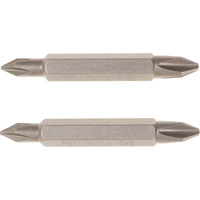 Irwin PH2 & PH2 x 50mm Phillips Double Ended Screwdriver Bit Pack of 2