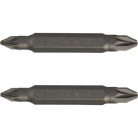 Irwin PZ1 & PZ2 x 50mm Pozi Double Ended Screwdriver Bit Pack of 2