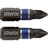 Irwin PZ1 x 25mm Pozi Impact Screwdriver Bit Pack of 2