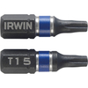 Irwin T15 x 25mm Torx Impact Screwdriver Bit Pack of 2