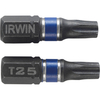 Irwin T25 x 25mm Torx Impact Screwdriver Bit Pack of 2