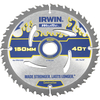 Irwin Weldtec Circular Saw Blade 150mm x 40 Teeth x 20mm Bore ATB