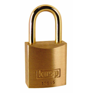 Kasp 15mm 125 Series Premium Brass Padlock Keyed Alike 15mm Pack of 2