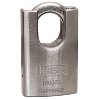 Kasp 180 Series Chrome Plated Hardened Steel Padlock Closed Shackle 60mm Standard