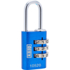 Kasp Aluminium Combination Coloured Padlock 20mm Blue Standard