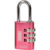 Kasp Aluminium Combination Coloured Padlock 30mm Pink Standard