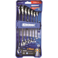 Kincrome 7 Piece Combination Gear Spanner Set Imperial