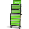 Kincrome Evolve 12 Drawer Tool Chest,  Add On and Roller Cabinet Colour Combo Green