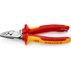 Knipex 97 78 VDE Insulated Tethered Crimping Pliers