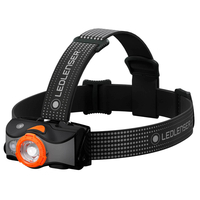 LED Lenser MH7 Rechargeable LED Head Torch Black / Orange