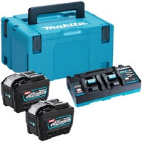 Makita 1910A2-5 40v Max XGT Cordless 2 Battery 8ah and Charger Kit 8ah