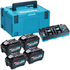 Makita 191U48-0 40v Max XGT Cordless 4 Battery 5ah and Charger Kit 5ah