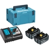 Makita 197803-2 18v LXT Cordless 2 Battery 5ah and Charger Kit 5ah