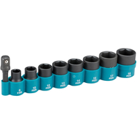 Makita 9 Piece 3/8 Drive Impact Socket Set 3/8"