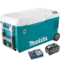 Makita CW002G 40v Max XGT Cordless Drinks Cooler and Warmer Box 1 x 5ah Li-ion Charger
