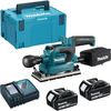 Makita DBO380 18v LXT Cordless Brushless Finishing Sander 2 x 5ah Li-ion Charger Case