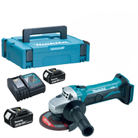 Makita DGA452 18v Cordless LXT Angle Grinder 115mm 2 x 4ah Li-ion Charger Case