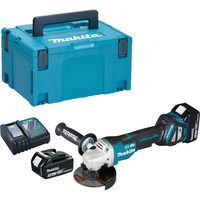 Makita DGA467 18v Cordless LXT Angle Grinder 115mm 2 x 5ah Li-ion Charger Case