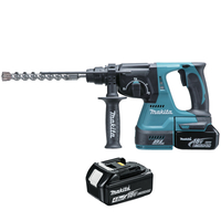 Makita DHR243 18v Cordless LXT Brushless SDS Hammer Drill 2 x 4ah Li-ion Charger Case