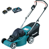 Makita DLM380 Twin 18v Cordless Rotary Lawnmower 380mm 2 x 6ah Li-ion Charger