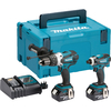 Makita DLX2005MJ 18v Cordless Combi Drill & Impact Driver with 2 Li-ion Batteries 4ah